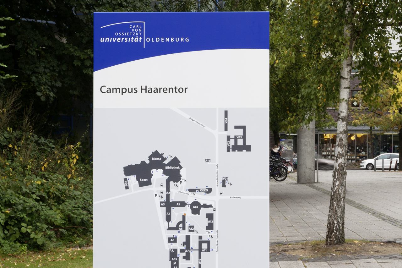 Carl von Ossietzky Universit&auml;t Oldenburg | Leit- und Orientierungssystem