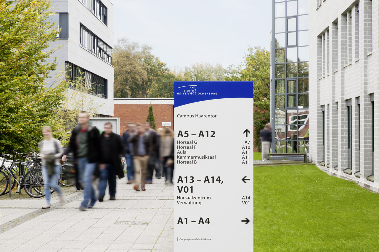 Carl von Ossietzky Universit&auml;t Oldenburg | Leit- und Orientierungssystem
