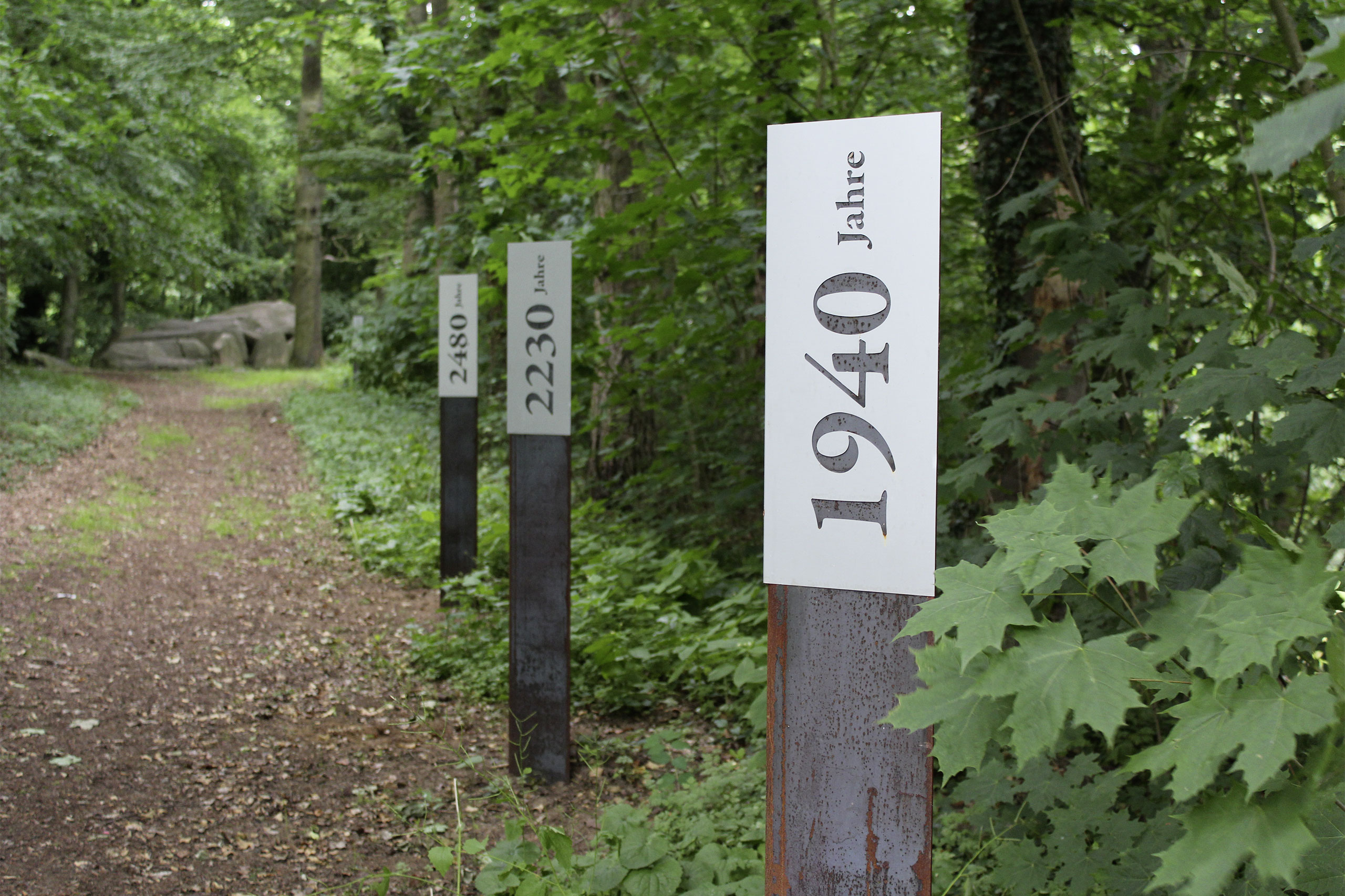 Gretescher Steine |  Installation für Megalithgrab Gretescher Steine
