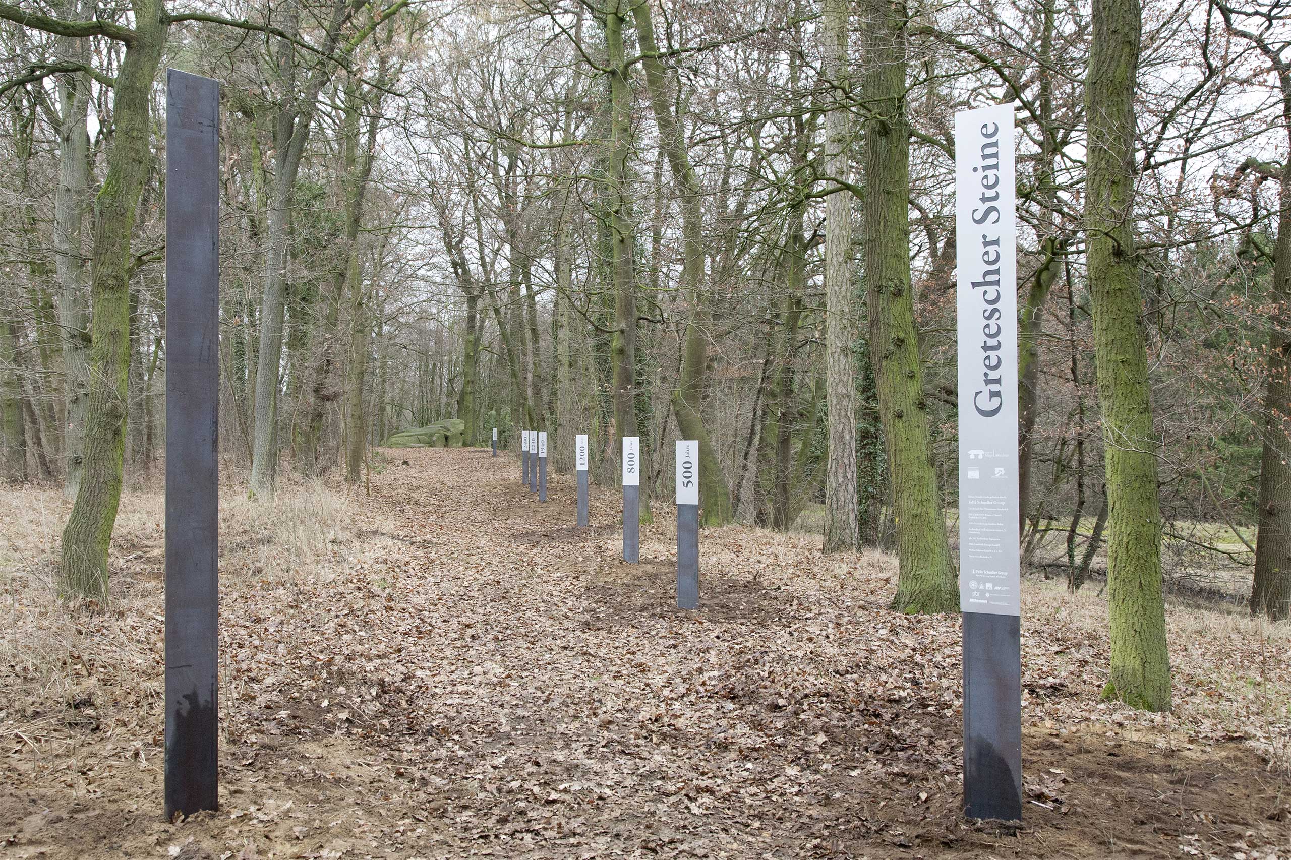 Gretescher Steine |  Installation f&uuml;r Megalithgrab Gretescher Steine