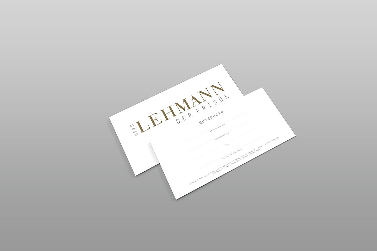Herr Lehmann der Frisör | Geschäftsausstattung